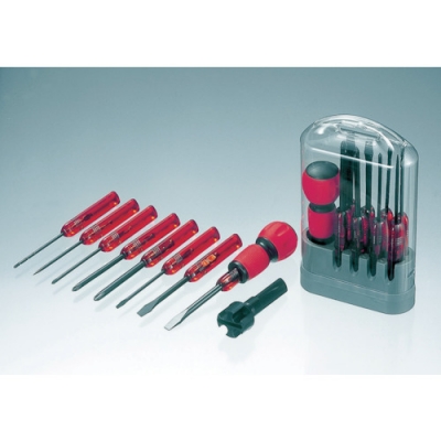 日本中山 TRUSCO  TDD-8S ＴＲＵＳＣＯ　電工グリップ８本組ドライバーセット