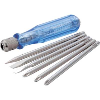 日本中山 TRUSCO  TED-526 ＴＲＵＳＣＯ　検電器付ドライバーセット　６本組　低圧用