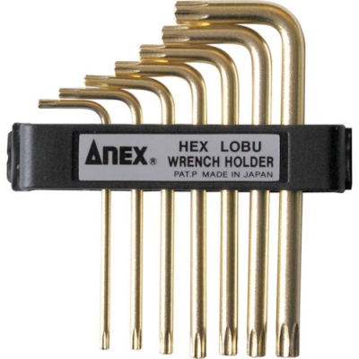 日本安力士 ANEX  639 アネックス　Ｌ型ヘクスローブレンチ穴付７本組