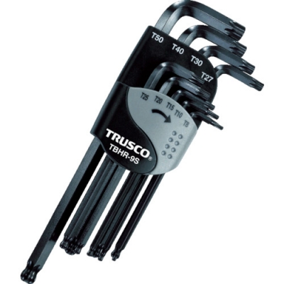 日本中山 TRUSCO  TBHR-9S ＴＲＵＳＣＯ　ボールポイントヘックスローブレンチセット（９本組）