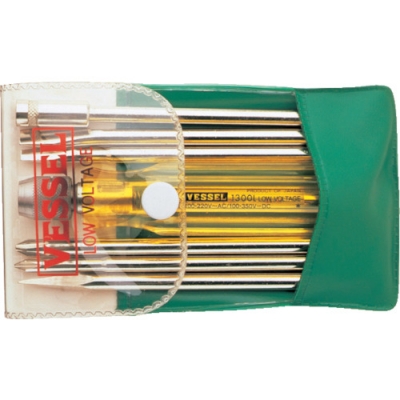 （株）ベッセル 1300L ベッセル　検電６本組ドライバー１３００Ｌ（低圧用）