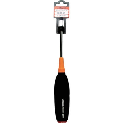 （株）新亀製作所 800-C-6-150 サンフラッグ　マイスターグリップドライバー　ハンガー付　６．０×１５０