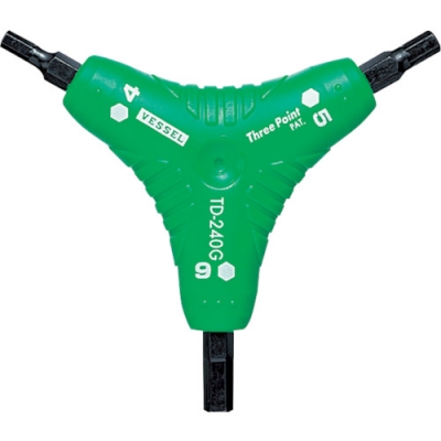 （株）ベッセル TD-240G ベッセル　スリーポイントヘックスドライバーＴＤ２４０Ｇ