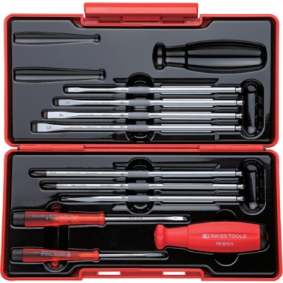 ＰＢスイスツールズ社 8215BOX ＰＢスイスツールズ　差替式ドライバーセット　ツールボックス入り