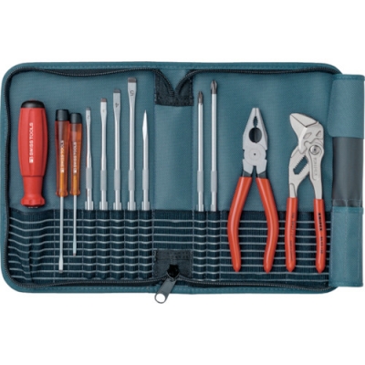 ＰＢスイスツールズ社 8219PE ＰＢスイスツールズ　プライヤー付差替式ドライバーセット　ペトロール