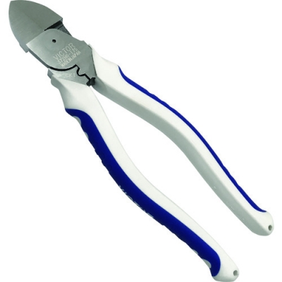 日本富具亚 FUJIYA (ビクター) 372HG-175 ビクター 偏芯VA線ニッパ(薄刃)(エラストマーカバー付き)175mm
