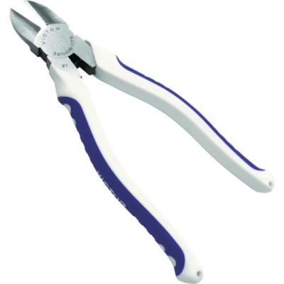 日本富具亚 FUJIYA (ビクター) 381HGR-175 ビクター 電工VA線ニッパ(薄刃・バネ付)(エラストマーG)