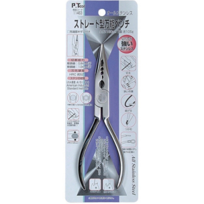 日本 TASCO ミツトモ 11463 Ｐ・ＴＯＯＬ　ペンチ　ストレート型万能ペンチ　１６０ｍｍ