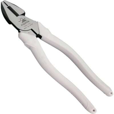 日本富具亚 FUJIYA  1800-175WT フジ矢　スタンダードペンチ（樹脂グリップ）　純白１７５ｍｍ