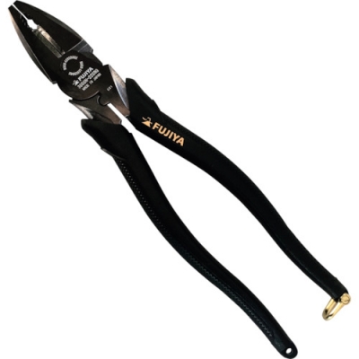 日本富具亚 FUJIYA  3000N-225BG フジ矢　偏芯パワーペンチ（黒金）　２２５ｍｍ