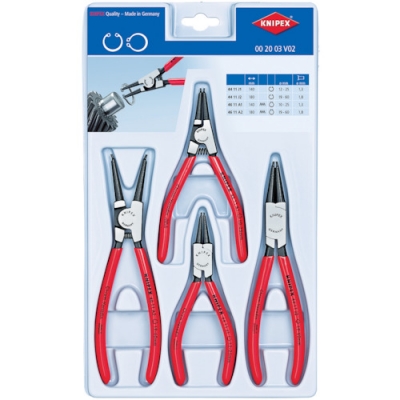 ＫＮＩＰＥＸ社 002003V02 ＫＮＩＰＥＸ　００２００３Ｖ０２　４本組　スナップリングプライヤー