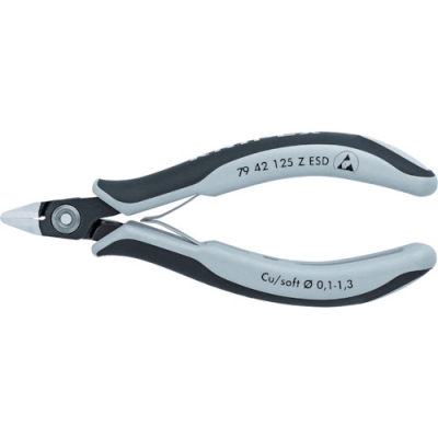 KNIPEX社 7942-125ZESD KNIPEX ESD精密エレクトロニッパー 125mm