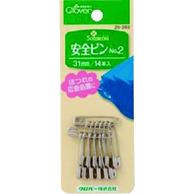 クロバー（株） 26-303 クロバー　安全ピン　Ｎｏ．２