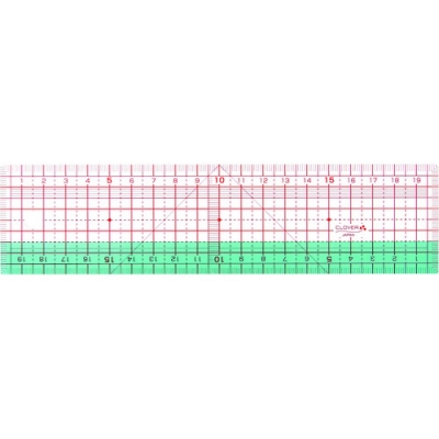 クロバー（株） 25-054 クロバー　方眼定規　２０ｃｍ