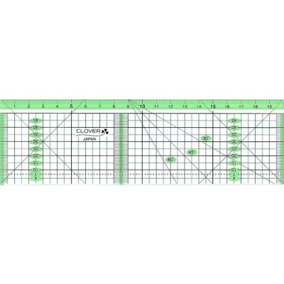 クロバー（株） 57-939 クロバー　カッティング定規　カラーライン２０ｃｍ