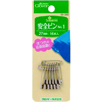 クロバー（株） 26-302 クロバー　安全ピン　Ｎｏ．１