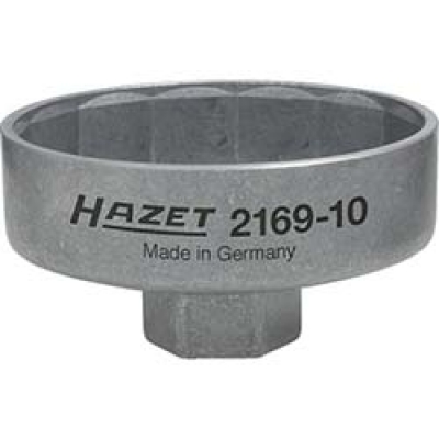 日本角田 HAZET  2169-10 ＨＡＺＥＴ　カップ式オイルフィルターレンチ１４角　フィルター径７４　差込９．５