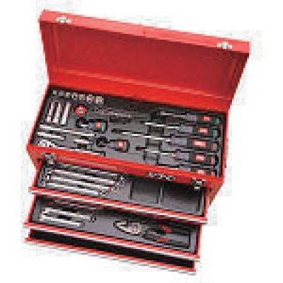 日本京都 KTC SK3458X ＫＴＣ　２００８フレッシュマツールセット　９．５ｓｑチェスト４５点組　赤