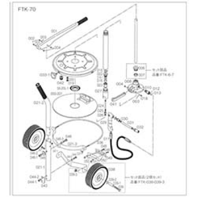 日本中山 TRUSCO  FTK-046-1 TRUSCO FTK70用 ナット