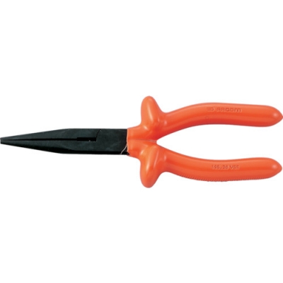 ＴＯＮＥ（株） 185.20AVSE ＦＡＣＯＭ　絶縁工具　延長ハーフラウンドストレートノーズプライヤ　２００ｍｍ