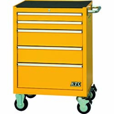 日本京都 KTC SKX3805Y KTC 2019SK ローラーキャビネット(5段5引出し)(イエロー)(特別色)