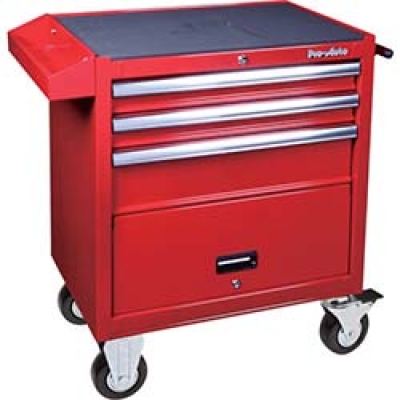 日本Pro-Auto  GT-0002 スエカゲ　３段引き出し＋１ドアローラーキャビネット