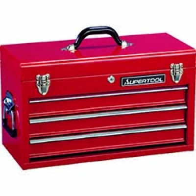 （株）スーパーツール S505R スーパー　ツールケースチェストタイプ）３段引出し式
