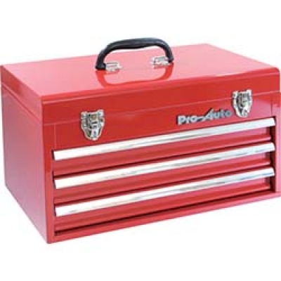 日本Pro-Auto  P983030 スエカゲ 3段引出し式ツールボックスレッド