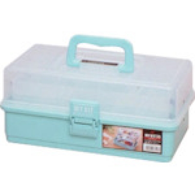 IRIS  33-GR ＩＲＩＳ　小物ケース　マイキット　３２５×１９０×１５０　クリア／グリーン