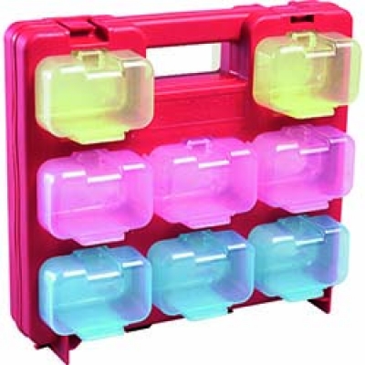 JEFCOM   SPS-2916RD デンサン　スケルトンパーツボックスミニ