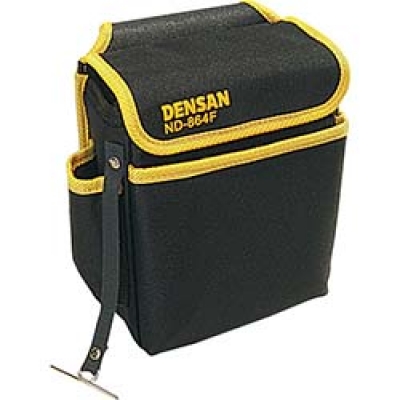 JEFCOM   ND-864F デンサン　電工キャンバスハイポーチ（フタ付）