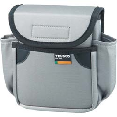 日本中山 TRUSCO  TC-52GY ＴＲＵＳＣＯ　小型腰袋　二段フタ付　グレー