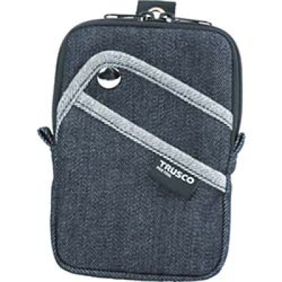 日本中山 TRUSCO  TDC-K104 ＴＲＵＳＣＯ　デニムコンパクトケース　３ポケット　ブラック