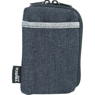 日本中山 TRUSCO  TDC-S102 ＴＲＵＳＣＯ　デニムスマホケース　２ポケット　ブラック