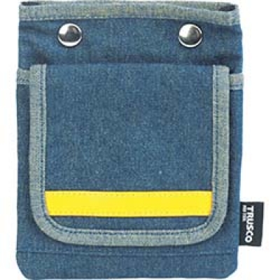 日本中山 TRUSCO  TDC-F201 ＴＲＵＳＣＯ　デニムフラットケース　フタ付き　ブルー