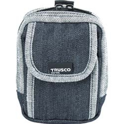 日本中山 TRUSCO  TDC-H102 ＴＲＵＳＣＯ　デニム携帯電話用ケース　２ポケット　ブラック