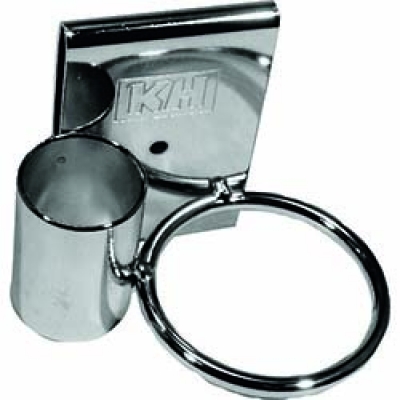 （株）基陽 183 ＫＨ　ベルト通しカラビナ　スチール製　ミラー仕上