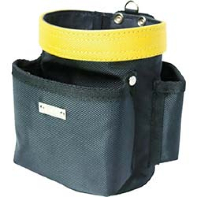 （株）基陽 1341Y ＫＨ　１６８０デニール　丸型バッグ　小　黒／黄