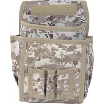 日本中山 TRUSCO  TCM-W23 ＴＲＵＳＣＯ　デジタルデザート迷彩　腰袋　２段フタ・ドライバー差し３個付き