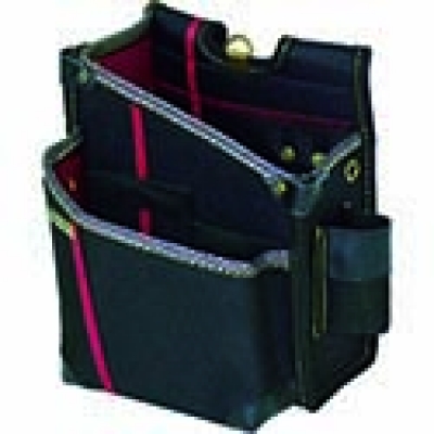 （株）基陽 HSA08K ＫＨ　進化ウエストバッグ大　黒／緋　左用