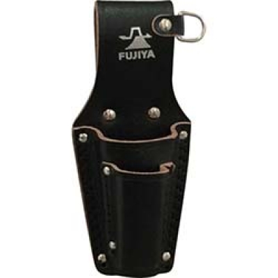 日本富具亚 FUJIYA  LP-3DSB フジ矢　高級黒革製ホルダーＤカン付（２段差し）