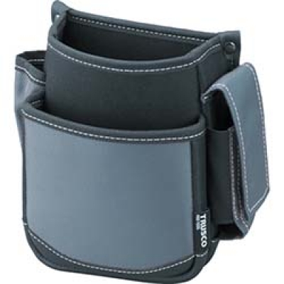 日本中山 TRUSCO  TWP2-GY ＴＲＵＳＣＯ　腰袋　２段　携帯電話ホルダー付き　グレー