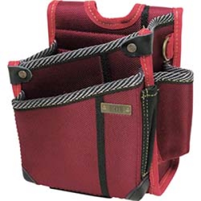 （株）基陽 SA14R ＫＨ　進化ウエストバッグ（小）緋／黒