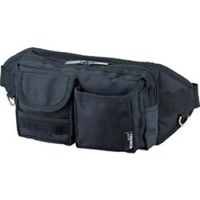 日本中山 TRUSCO  TC-WDP-BK TRUSCO ウエストポーチ 2ポケット ブラック