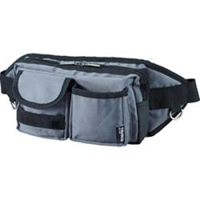 日本中山 TRUSCO  TC-WDP-GY TRUSCO ウエストポーチ 2ポケット グレー