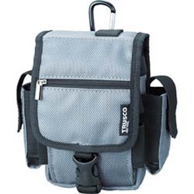 日本中山 TRUSCO  TCTC1808-GY TRUSCO コンパクトツールケース ツーサイドポケット グレー
