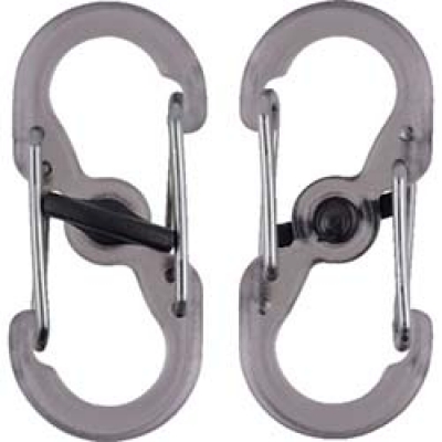 (株)シームーン NI03721 NiteIze エスビナーマイクロロック プラスチック  2P スモーク