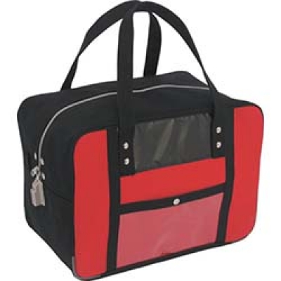 三栄産業(株) BTMDE-SED-02 SANEI 帆布メール用ボストンMマチ広 SED-1錠付 赤