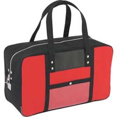 三栄産業(株) BTL-U-02 SANEI 帆布メール用ボストン(L)馬蹄錠金具付 赤
