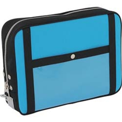 三栄産業(株) PL-U-09 SANEI 帆布メール用ポーチ(L)馬蹄錠金具付 ブルー